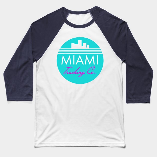 miami trucking company Baseball T-Shirt by brianhappel1